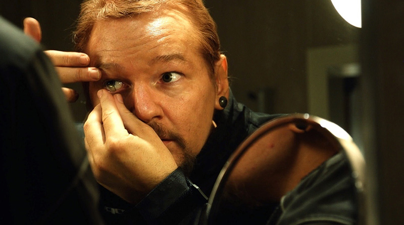 Julian Assange, featured in Laura Poitras' 'Risk'. Courtesy of Praxis Films/Field of Vision