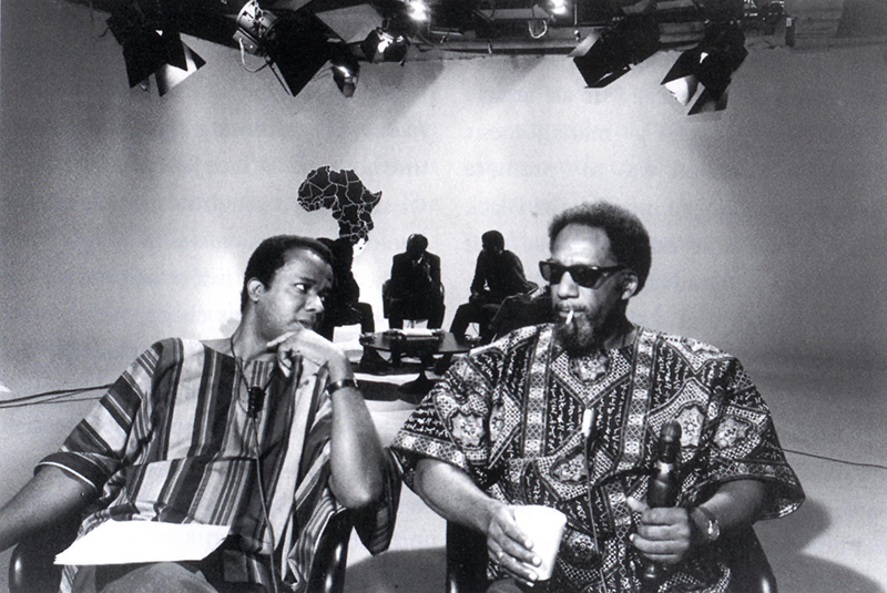 William Greaves, left, on the set of the 1960s public television show 'Black Journal'. Courtesy of William Greaves