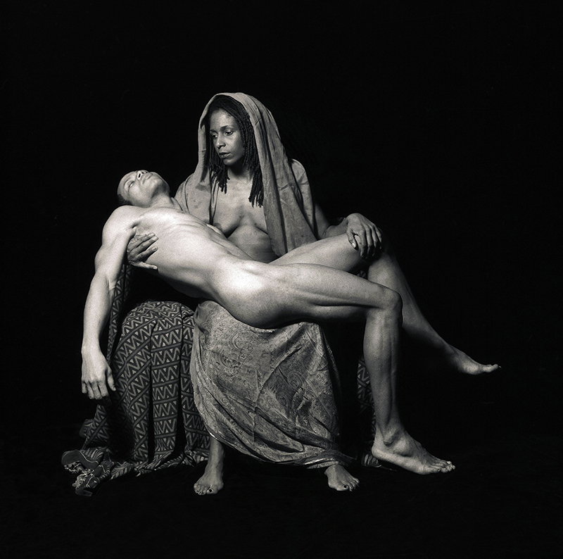 "Yo Mama's Pieta" by Renee Cox, as seen in <em>Through a Lens Darkly: Black Photographers and the Emergence of a People</em>, a film by Thomas Allen Harris. A First Run Features Release.