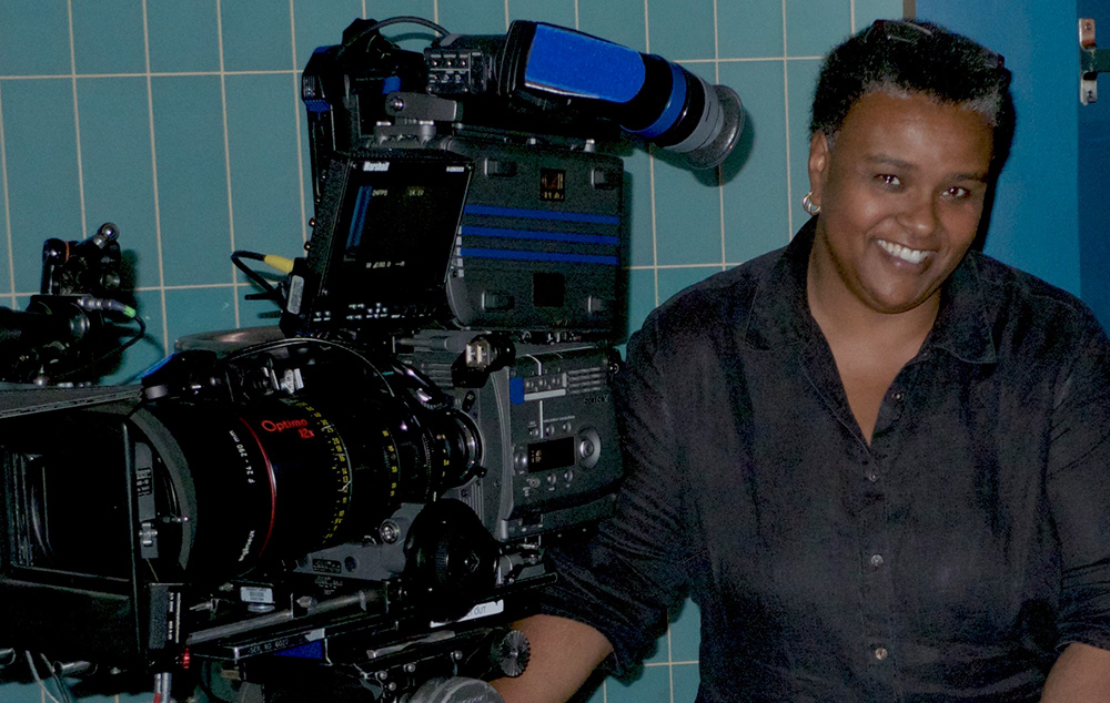 Cinematographer Michelle Crenshaw, who shot Lyn Goldfarb's 'Bridging the Divide: Tom Bradley and the Politics of Race.'