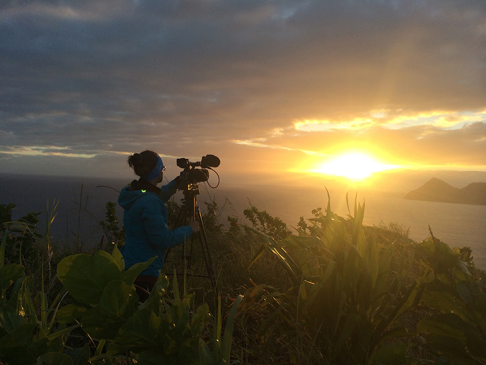 SVA Social Documentary alum Antonella Carrosco filming her thesis film in Vanuata.