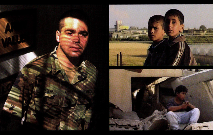 Left: from Sarah Goodman's 'Army of One.' From the late James Miller's 'Death in Gaza.' From 'Arna's Children'