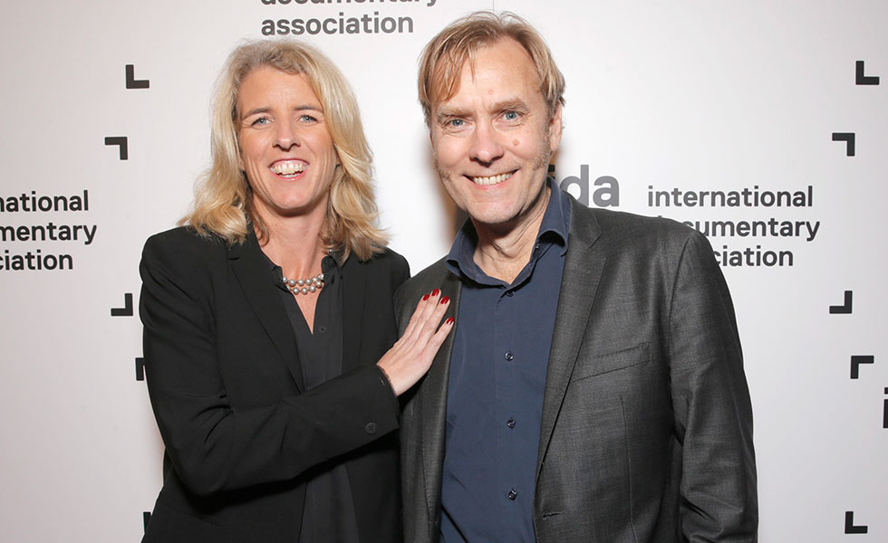 Rory Kennedy and 'Last Days in Vietnam' editor Don Kleszy at the 30th IDA Documentary Awards. Photo: Todd Williamson/Invision for IDA/AP Images