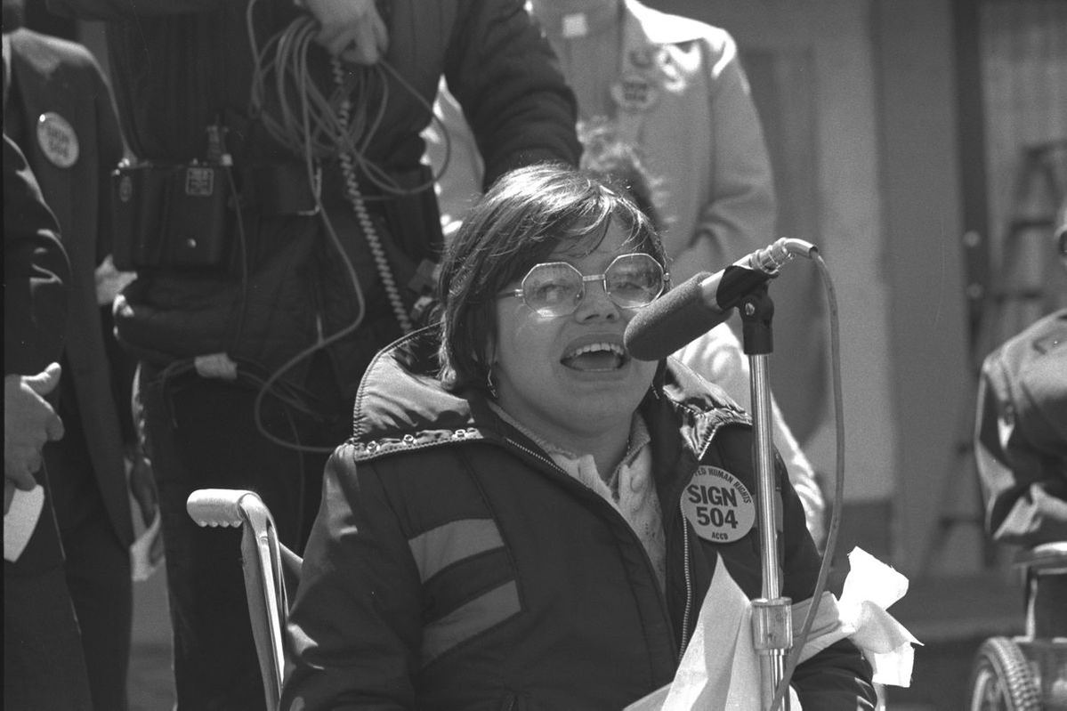 Judy Heumann, featured in Jim Lebrecht and Nicole Newnham's 'Crip Camp,; which premieres March 25 on Netflix. Courtesy of Netflix