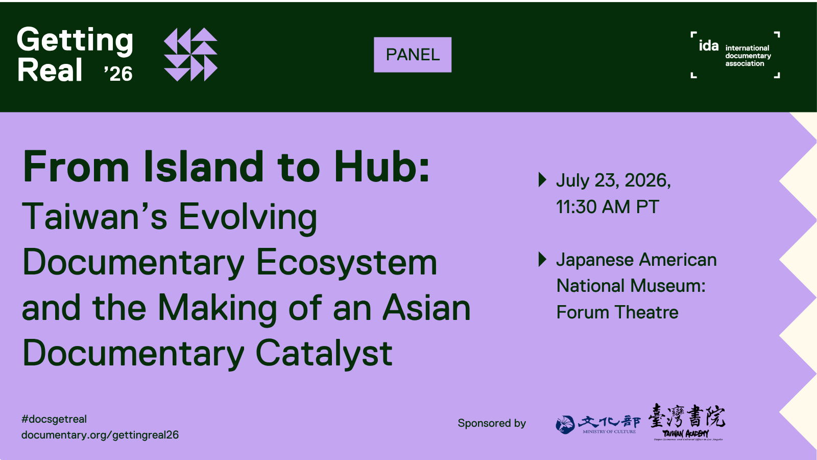 From Island to Hub: Taiwan’s Evolving Docum Ecosystem & the Making of an Asian Documentary Catalyst