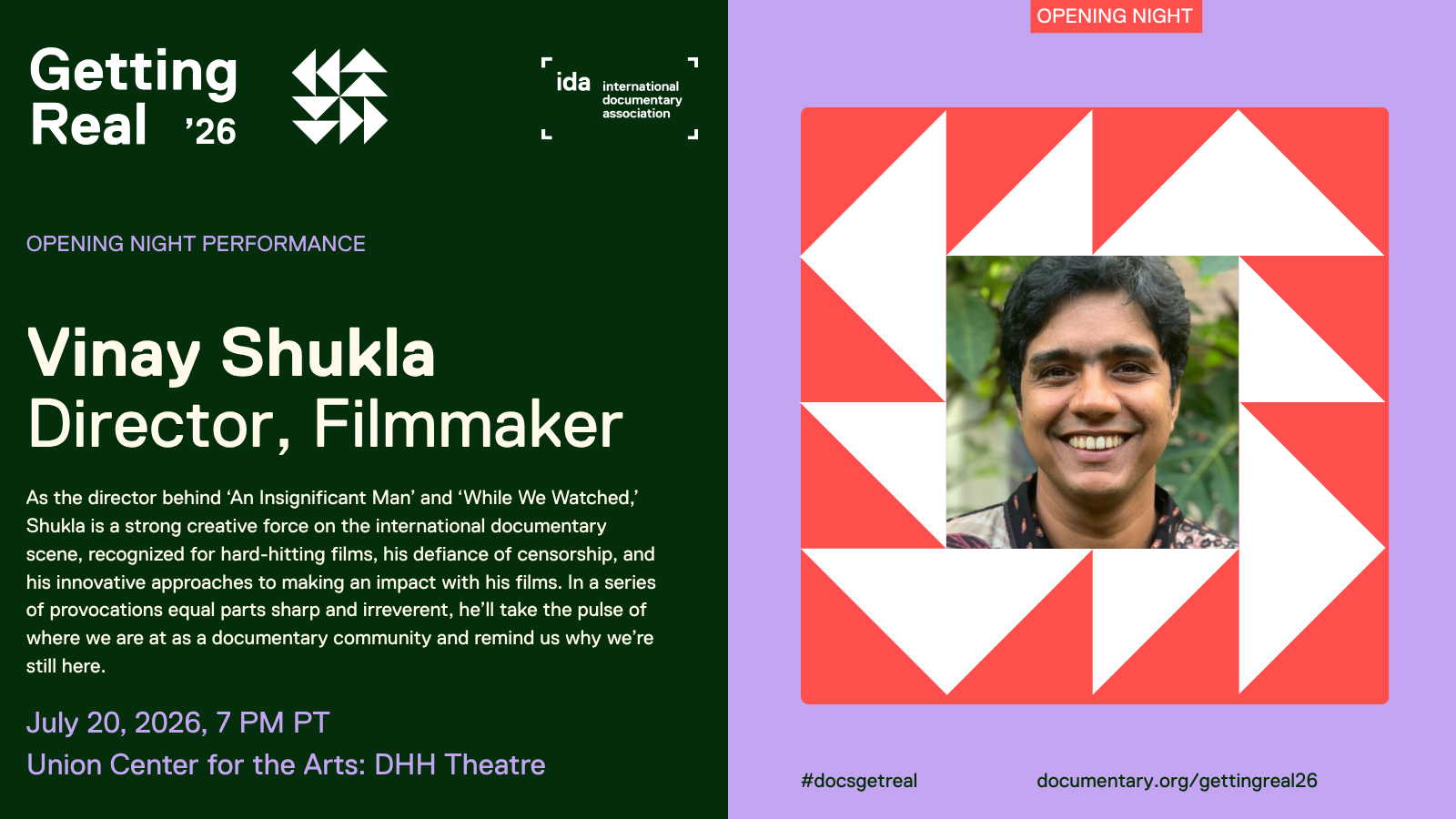 Opening Night Performance: Vinay Shukla