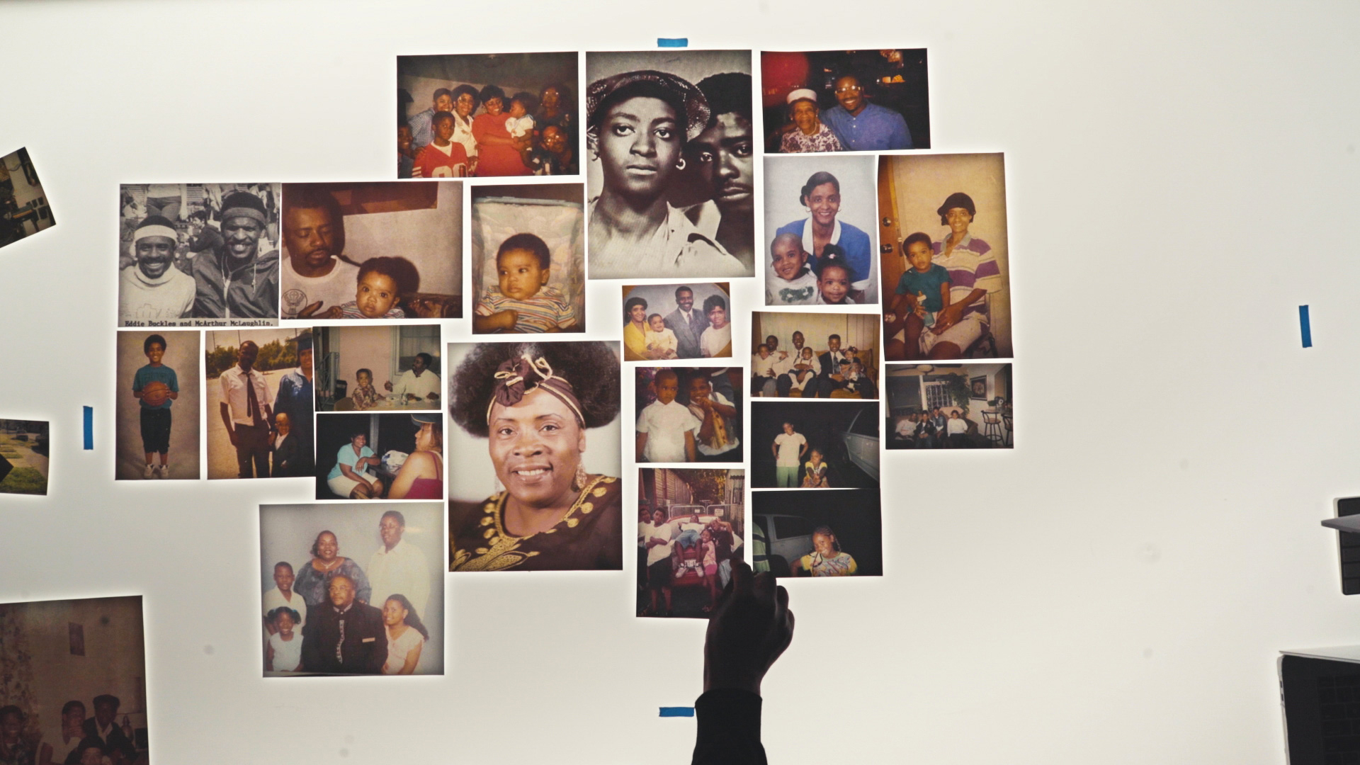 A collage of family photos of the director Edward Buckles Jr. From Edward Buckles Jr.’s ‘Katrina Babies.’  Courtesy of HBO Max