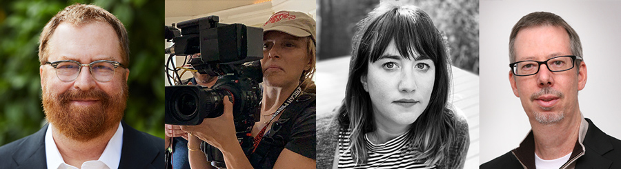 From left to right: R.J. Cutler, Jenna Rosher, Finton and Lindsay Utz