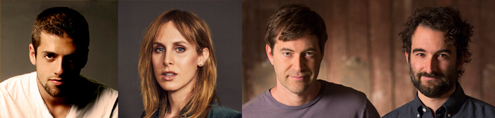 From left to right: Nick Cammilleri, Zachary Drucker, Mark Duplass and Jay Duplass