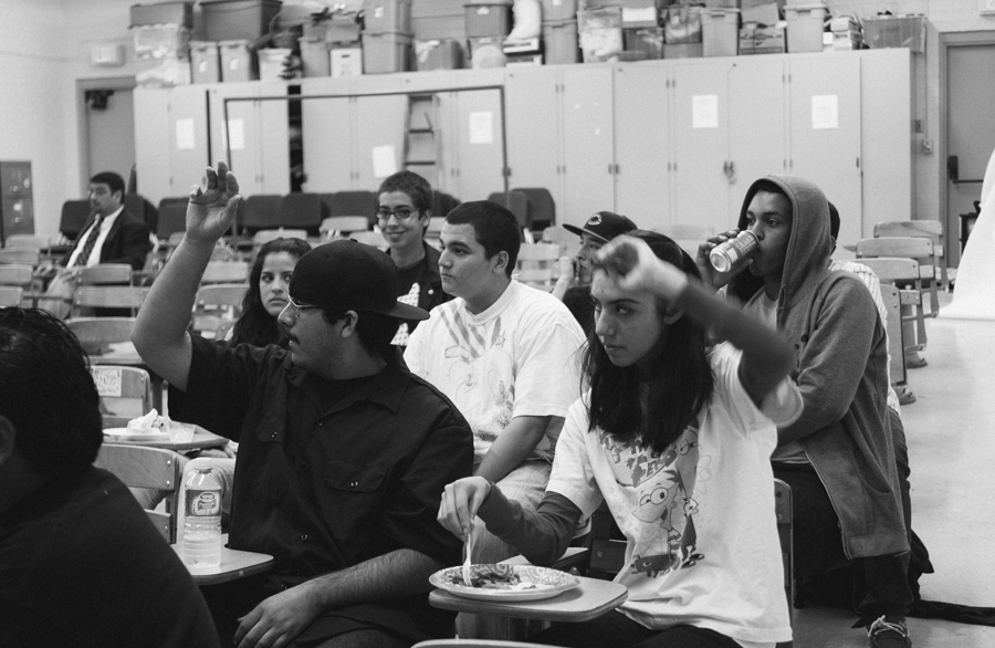 Students of San Pedro High School attending DOCS ROCK class in 2009.