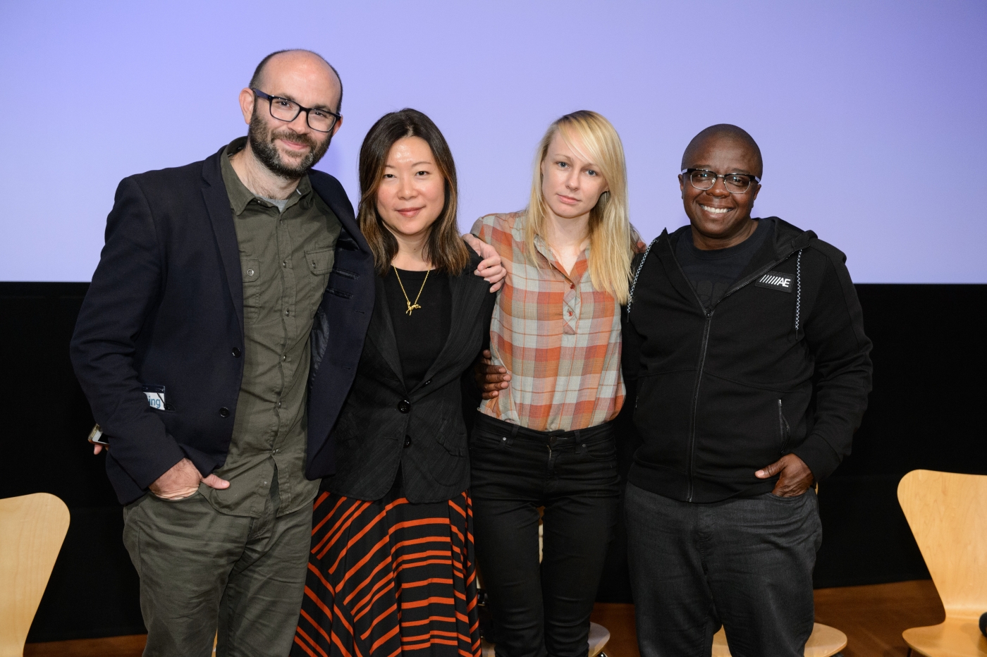 From left to right: filmmakers Robert Greene, Sandi Tan, Kitty Green and Yance Ford. Courtesy of AMPAS