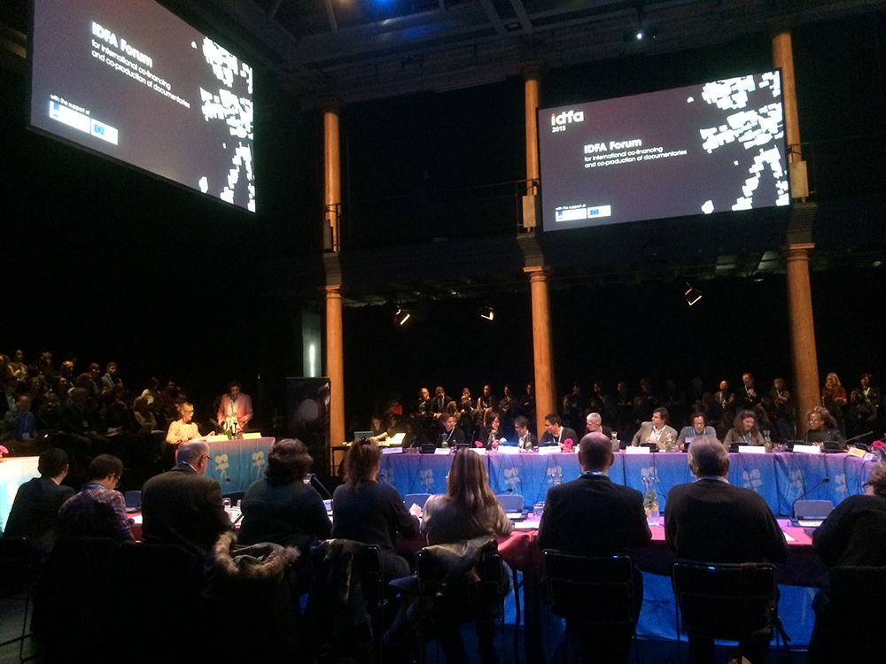 Inside the 2015 IDFA Forum's Central Pitch. Photo: Ken Jacobson