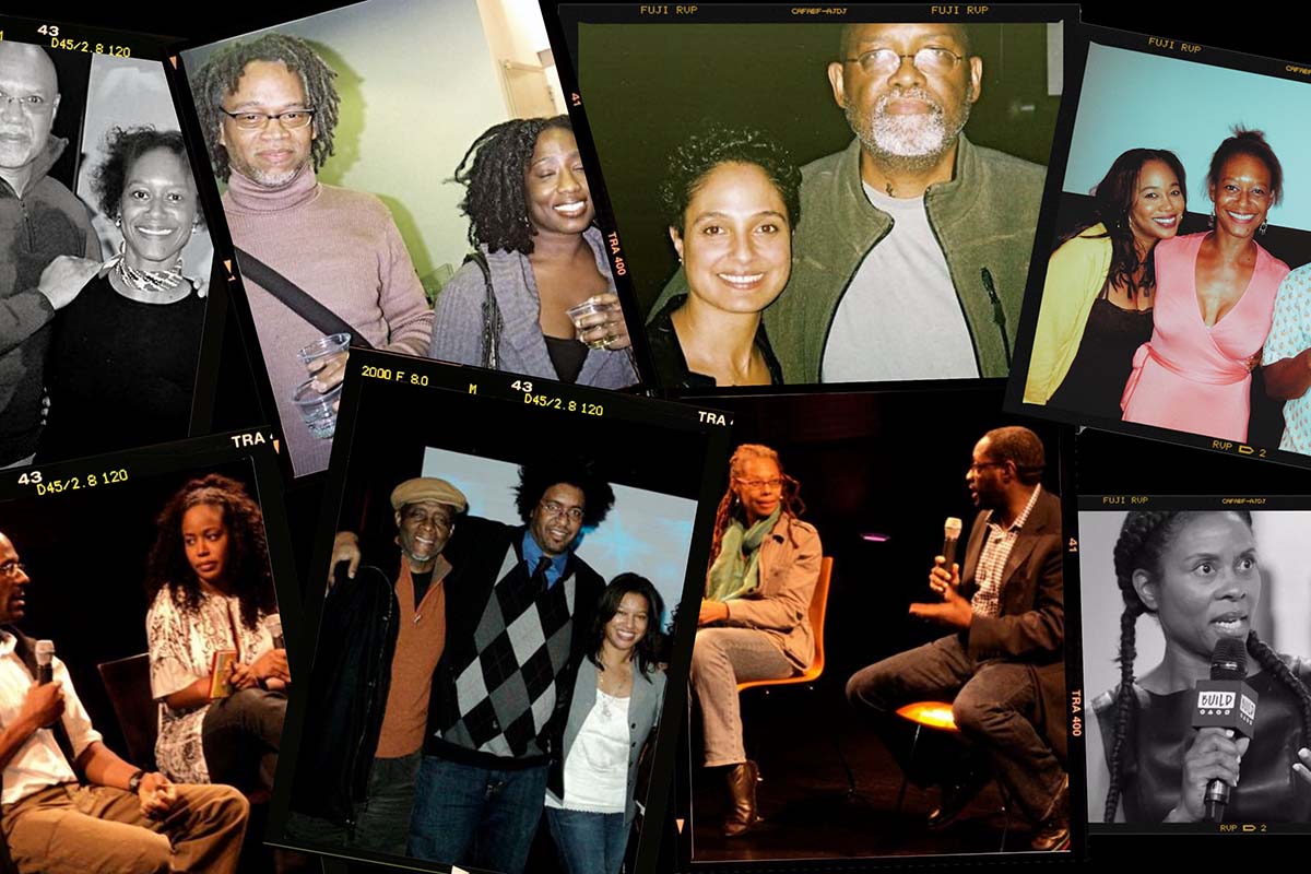 A collage of photographs from past events of the Black Documentary Collective featuring its members. Courtesy of BDC/Sabrina Schmidt Gordon.