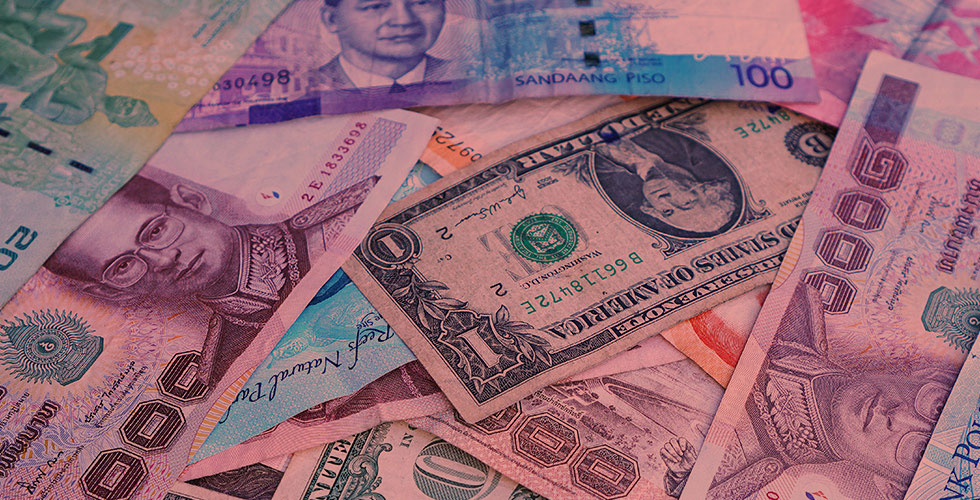 Stock photo of different currencies