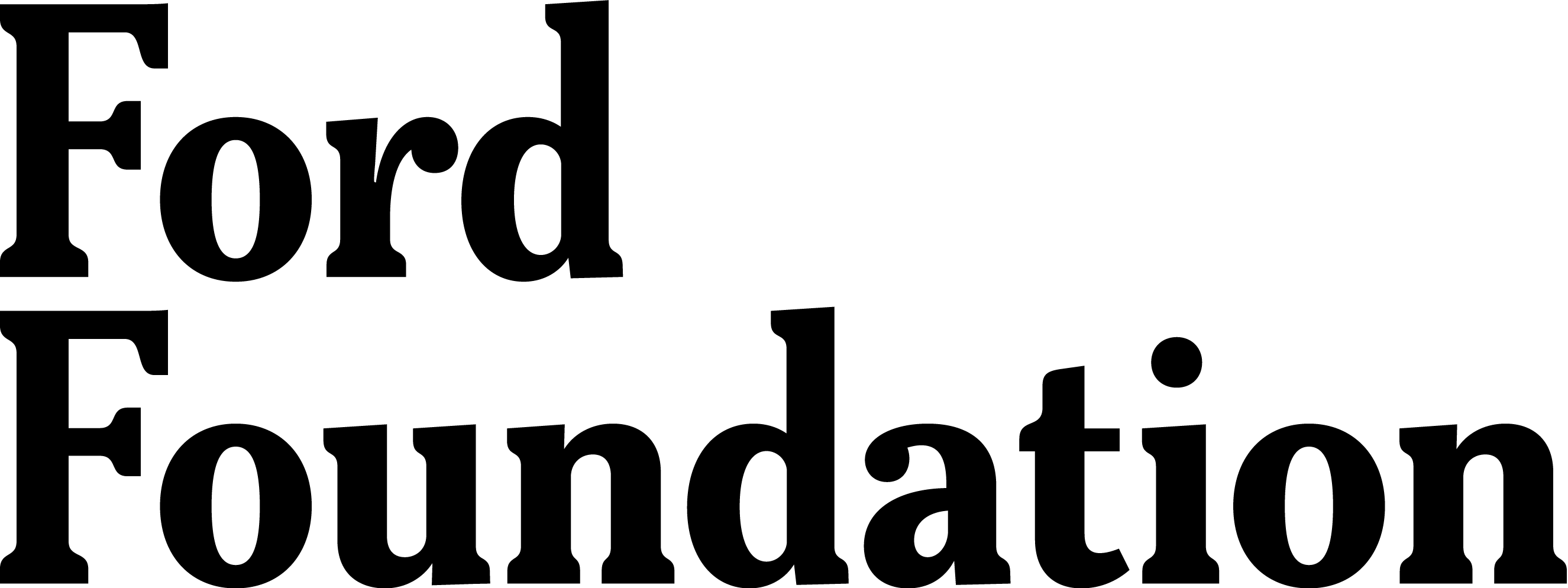Ford Foundation Logo Black text on White