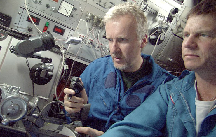 Academy Award-winning director James Cameron (left), accompanied by actor Bill Paxton, goes under the sea for a never-before-seen 3-D look at one of the most captivating wrecks in history: the Titanic in Ghosts of the Abyss.