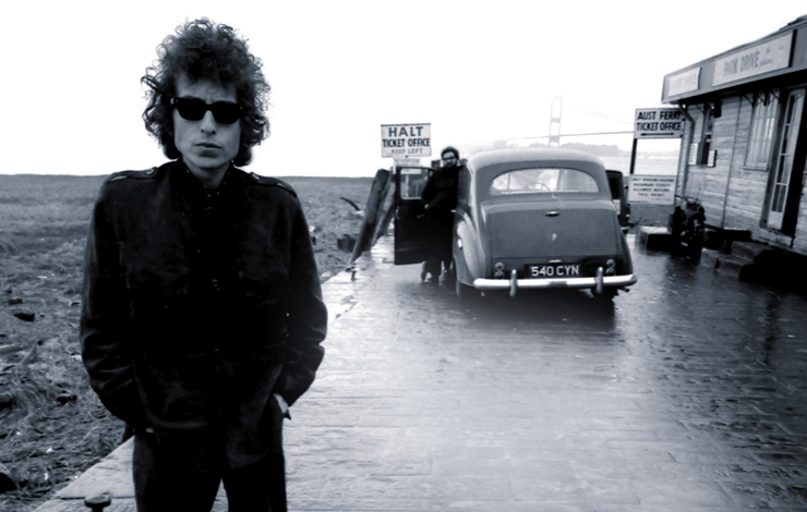 Bob Dylan in Aust, England, 1966. From Martin Scorsese's 'AMERICAN MASTERS: No Direction Home: Bob Dylan.' Photo: Barry Feinstein.