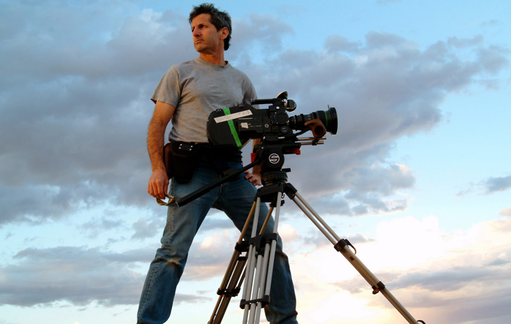 Buddy Squires filming at Canyonlands National Park, 2006. Photo: Craig Mellish. Courtesy of Florentine Films