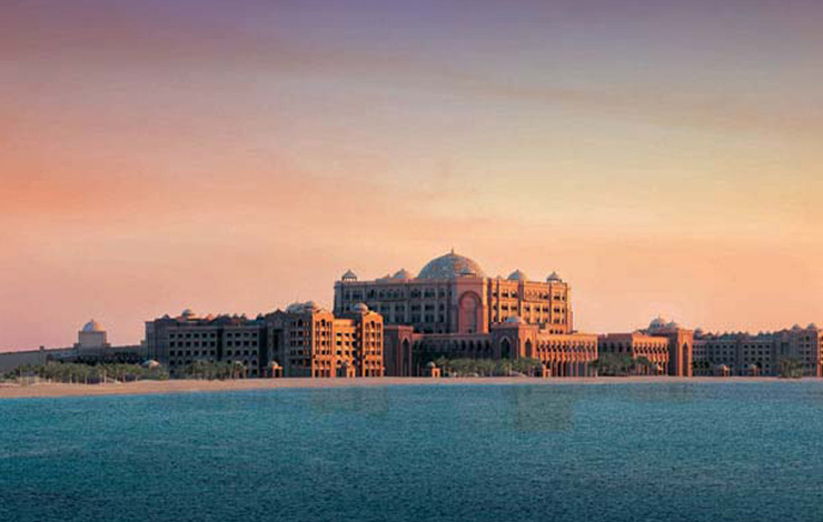 The seven-star Emirates Palace Hotel, site of the Middle East International Film Festival in Abu Dhabi