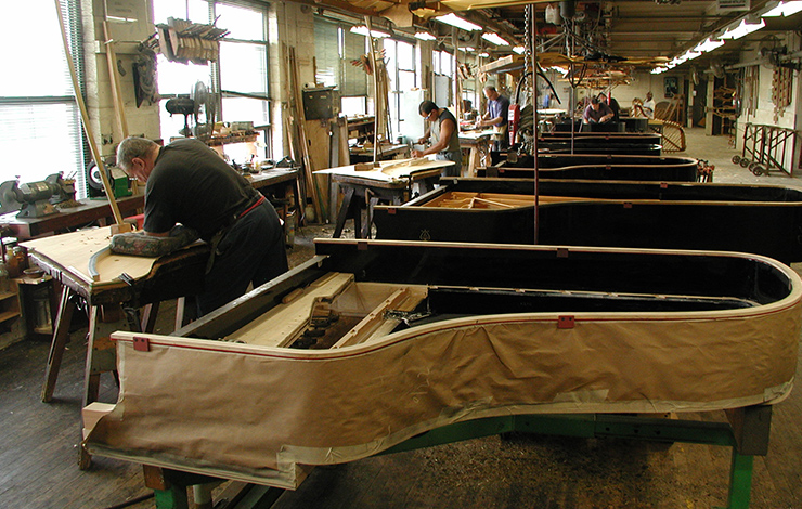 From Ben Niles' 2006 film <em>Note by Note: The Making of Steinway L1037</em>. Courtesy of Ben Niles