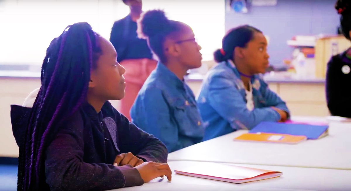 From Jacoba Atlas' 'PUSHOUT: The Criminalization of Black Girls in Schools,' which premieres March 16 on PBS. Courtesy of Women in the Room Productions