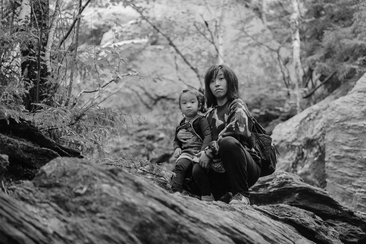 Editor Jessica Lee Salas is an Asian woman on a hike with her infant daughter. Courtesy of Manolo Salas.