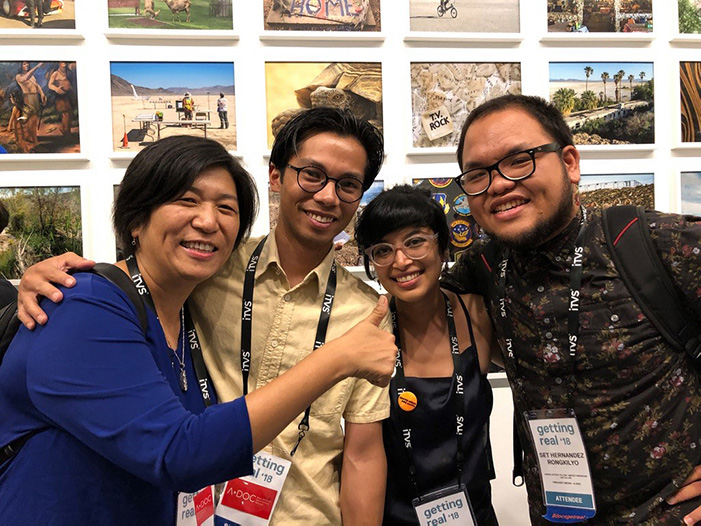 From left to right: Jean Tsien (documentary editor and executive producer), Miko Revereza, Rahi Hasan and Set Hernandez Rongkilyo at Getting Real ‘18.
