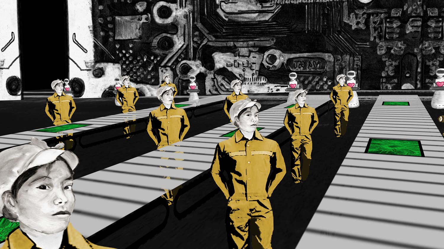 From 'Outcry and Whisper', a film by Wen Hai and Zeng Jinyan; animation directed by Trish McAdam. Courtesy of Icarus Films