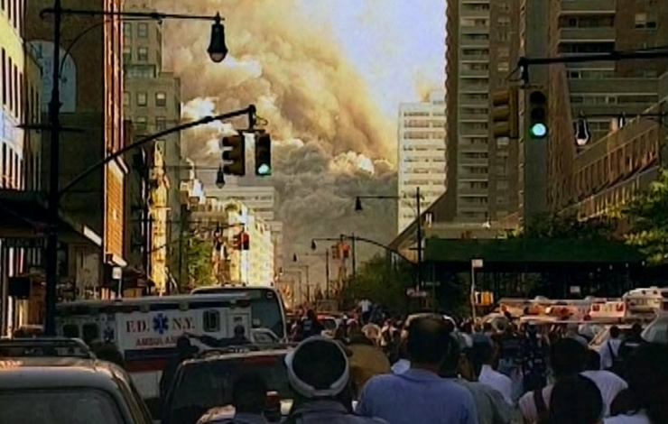 From  <em>In Memoriam: New York City, 9/11/01</em> (Brad Grey Pictures/Kunhardt Productions/HBO Original Programming), the hour-long documentary that aired on HBO in May.