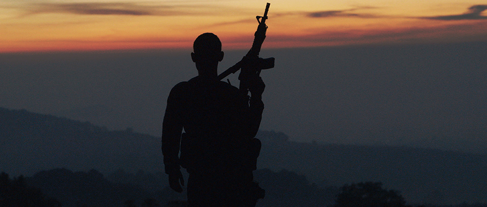 Autodefensa member standing guard in Michoacán, Mexico, from CARTEL LAND, a film by Matthew Heineman