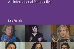 Purple book cover titled The Female Gaze in Documentary Film: An International Perspective. Features face of six people of different ethnic backgrounds. 