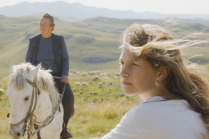 TO HOLD A MOUNTAIN film still_Gara & Nada in field