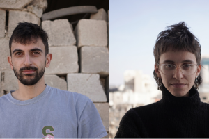 Filmmakers Yuval Abraham and Rachel Szor, directors of NAZA