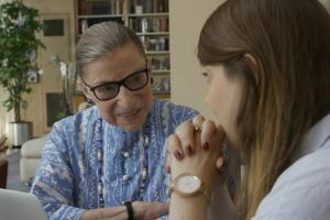 A scene from RBG, airing Sunday, Sept. 9 on CNN. Photo courtesy of Magnolia Pictures.