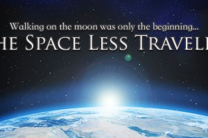 the view of sunset on earth from space.