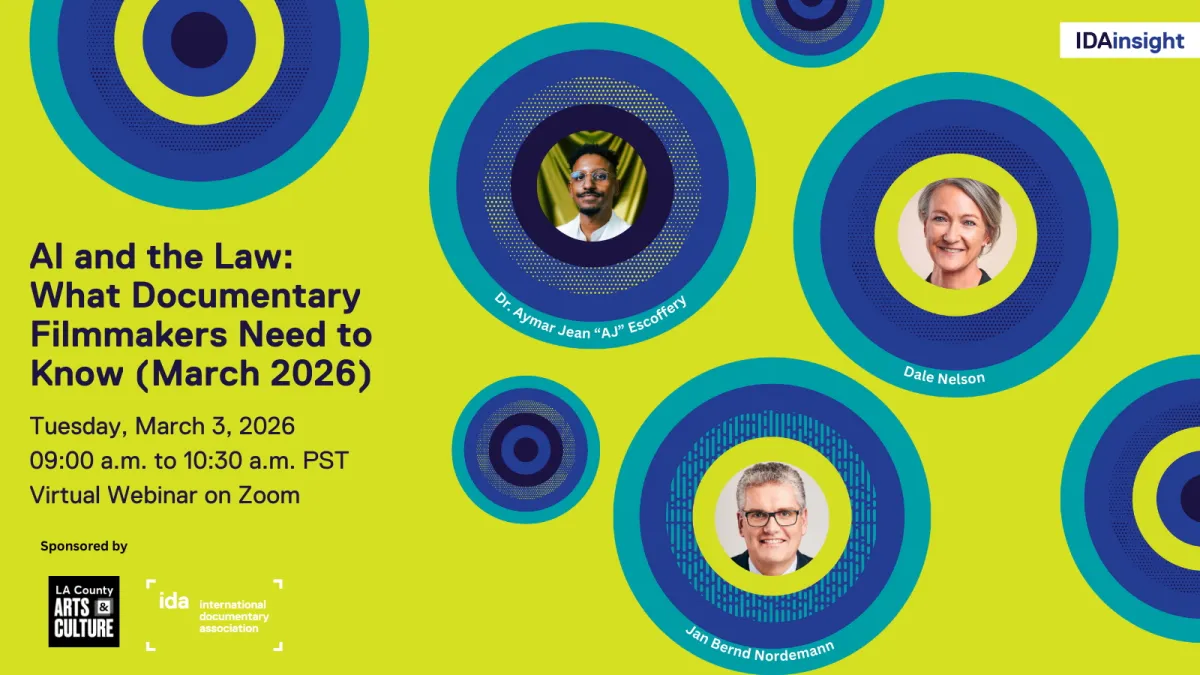 Information Card for: AI and the Law: What Documentary Filmmakers Need to Know (in March 2026)