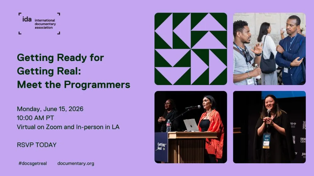 Event Flyer for IDA's upcoming event Getting Ready For Getting Real. Meet the Programmers