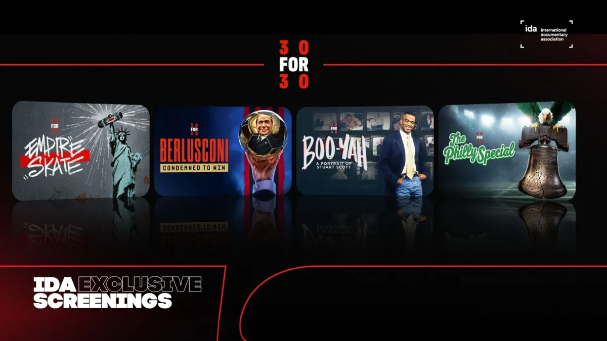 Event Flyer for IDA Screening of ESPN 30 for 30