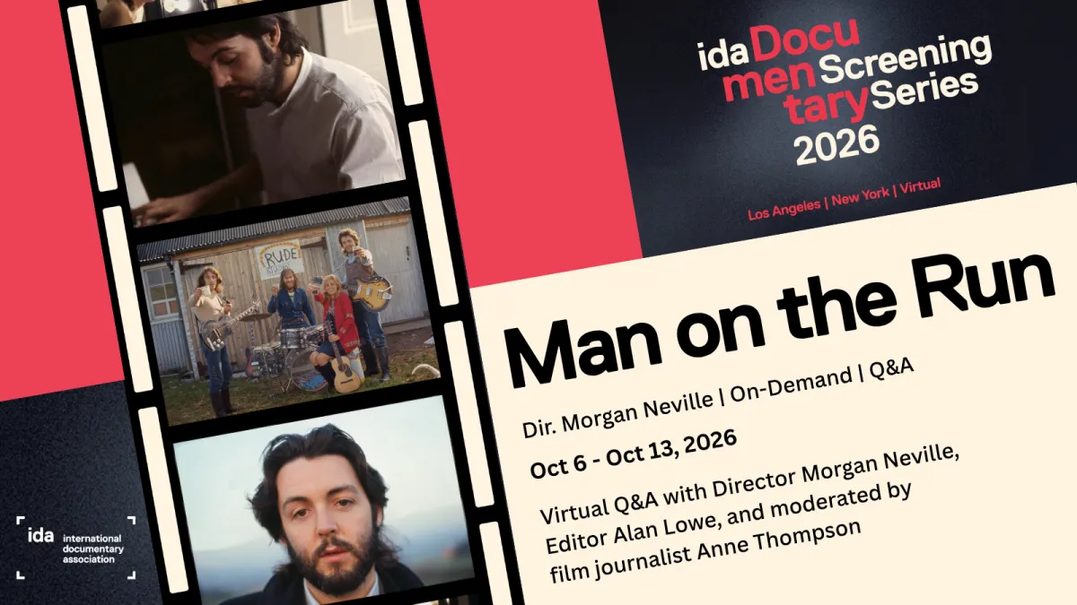 Documentary Screening Series 2026 Man on the Run slide