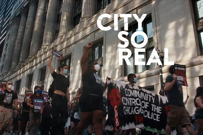 People are marching calling for community control of the Chicago Police