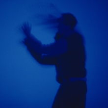 Still from Blue, director Derek Jarman, 1993.