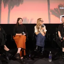 The Last of the Sea Women Q&A conversation featuring Director Sue Kim, Co-Producer Courtney Crockett, and Editor Erin Casper, moderated by filmmaker Sue Ding.