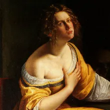 Mary Magdalene, Painting by Artemisia Gentileschi