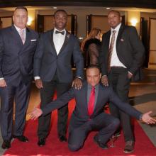 Members of the NYPD12 pose on the red carpet at the IDA Awards.
