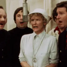 Cast members of the Broadway musical 'Company' recording their album. From DA Pennebaker's ‘Original Cast Album: “Company"’. Courtesy of the Criterion Collection