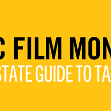 Yellow graphic that reads The Doc Film Money Map, a state-by-state guide to tax incentives.