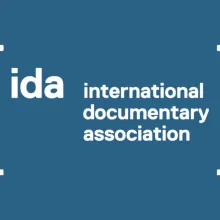 The IDA logo over a blue background.