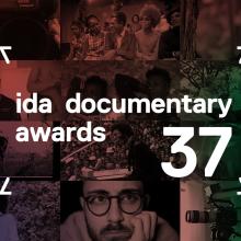 A collage of stills from the winners at the 37th Annual IDA Documentary Awards.