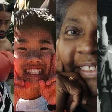 A collage of stills from four New York Times Op-Docs.