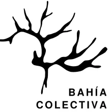 An abstract black tree with no leaves. Underneath the tree there is text that says, "Bahia Colectiva"